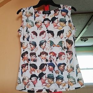 Saturday Evening Post Norman Rockwell Tank-top